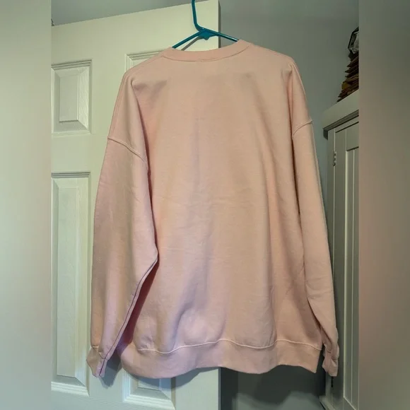 Walt Disney World halloween Mouse Ghost Pink light pink crewneck - Picture 2 of 3